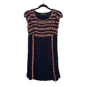 THML embroidered tank dress / tunic XS